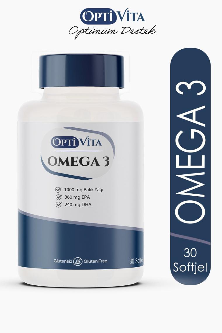Optivita Omega 1000 Mg Balık Yağı, Epa + Dha 30 Kapsül Softjel
