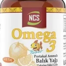 Ncs Omega 3 Portakal Aromalı Çocuklar Için Balık Yağı 102 Softgel