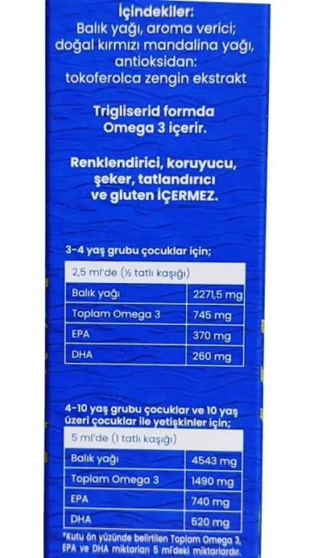 Wellcare Omega 3 Doğal Mandalina Aromalı Balık Yağı - 150 ML