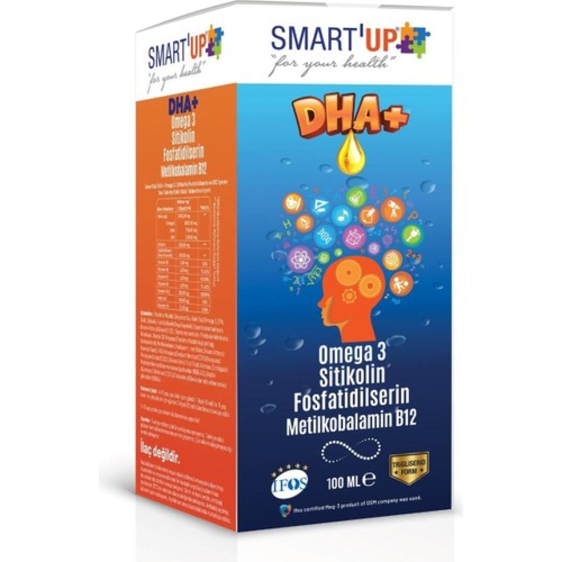 Smart'Up Sitikolin Dha Omega 3 ve Fosfatidilserin Iceren Balık Yağı B12 ( 100 ml )