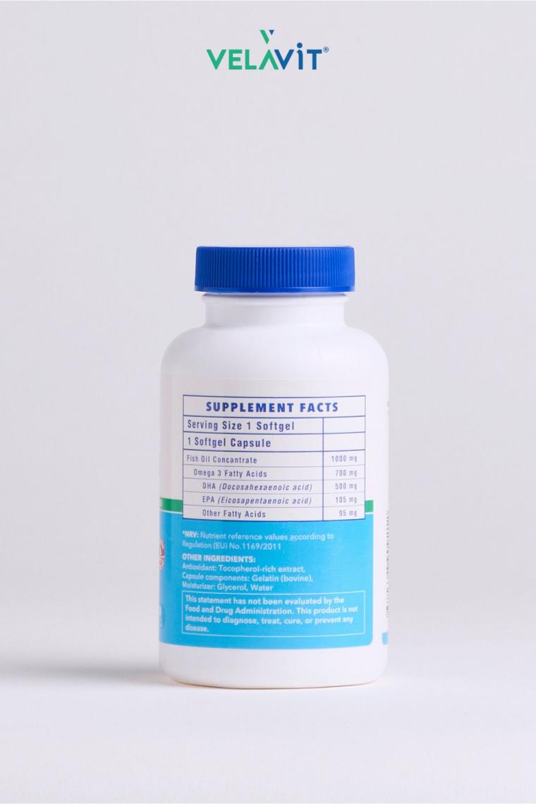 Velavit V-Dha 500 30 Yumuşak Jel Kapsül