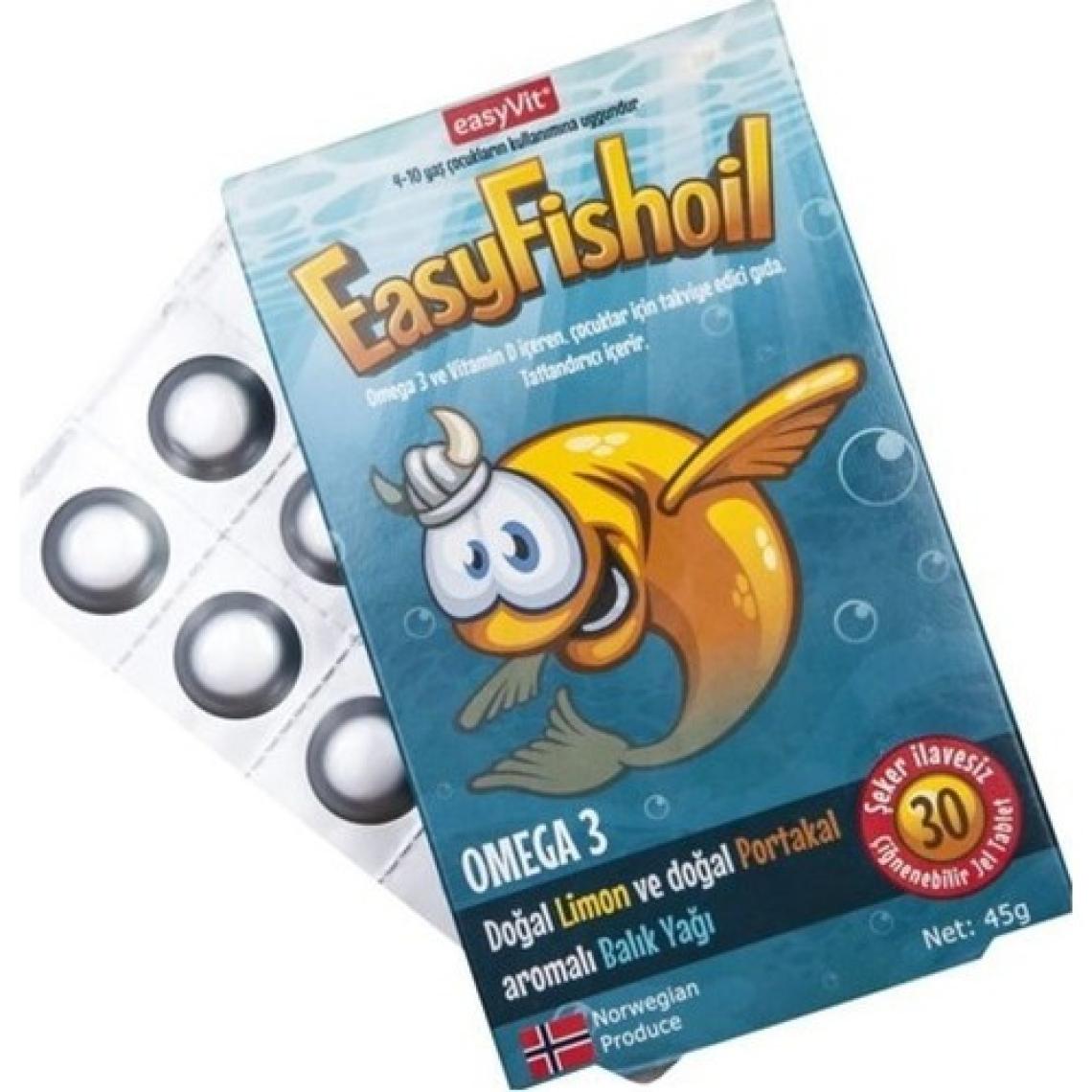Easyvit EasyFishoil Omega 3 Ve D Vitamini 30 Tablet - Balık Yağı
