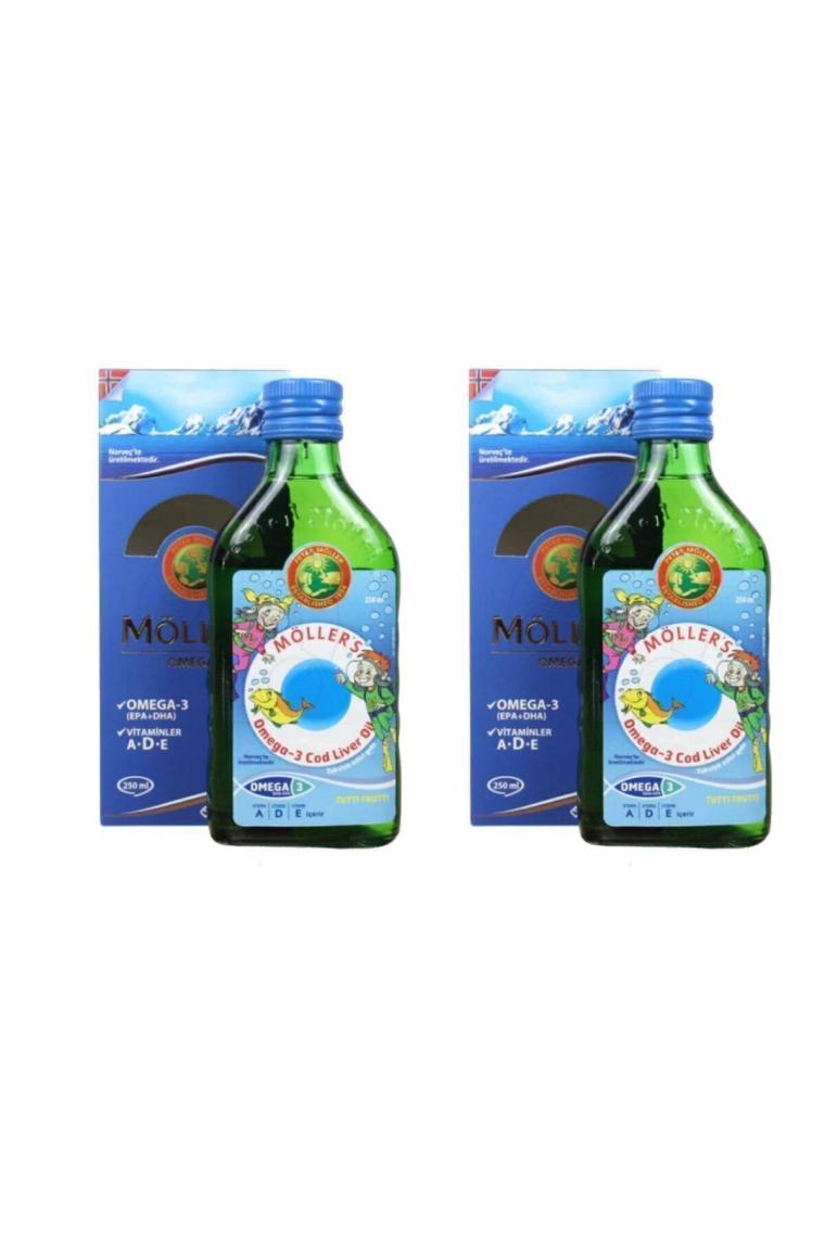 Möller's Tutti Frutti Omega-3 Balık Yağı 250 ml - 2 Adet