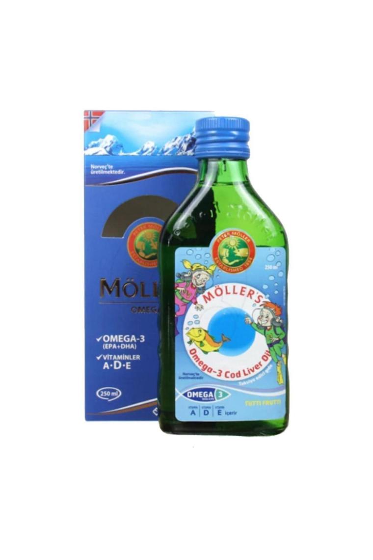 Möller's Tutti Frutti Omega-3 Balık Yağı 250 ml - 2 Adet