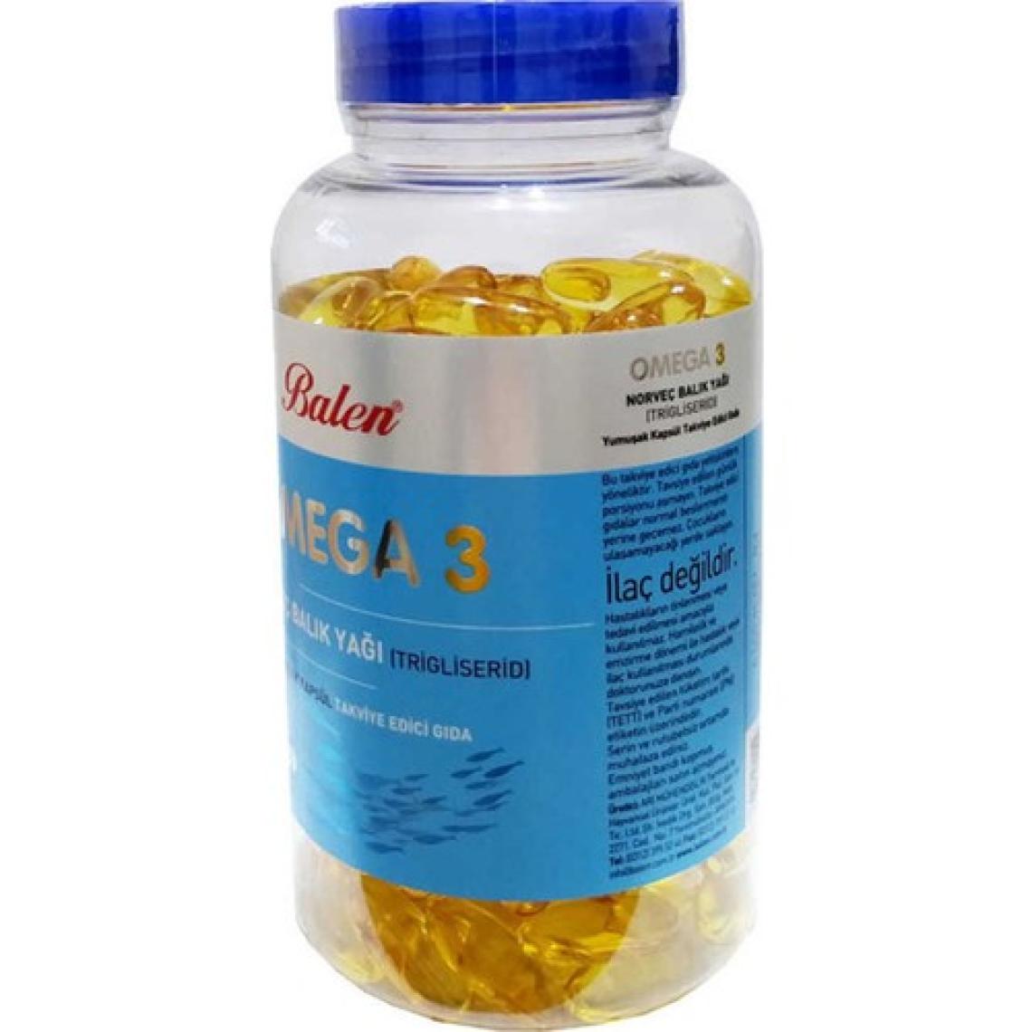 Balen Omega 3 Norveç Balık Yağı 1380 Mg 200 Kapsül x 2 Adet