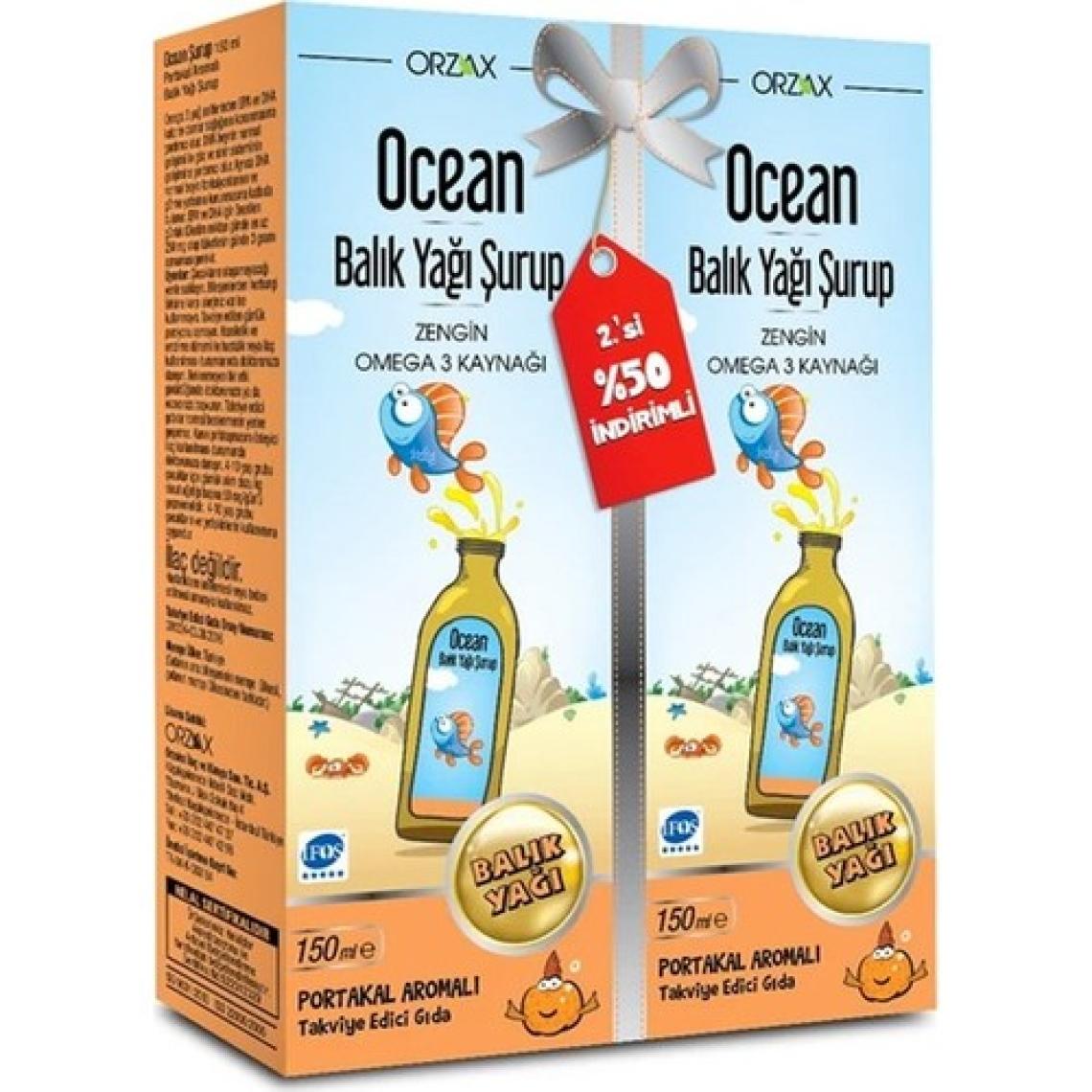 Orzax Ocean Portakal Aromalı Balık Yağı Şurubu 150 ml – 2.’si %50 İndirimli