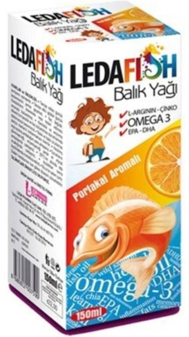 Ledafish Balık Yağı 150 Ml Portakal Aromalı