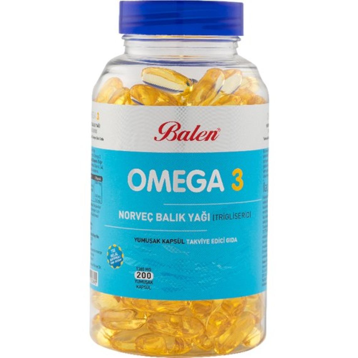 Balen Omega 3 Norveç Balık Yağı (Trigiliserid) Yumuşak Kapsül 138