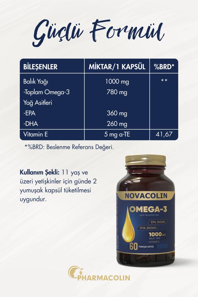 Novacolın Omega-3 1000 MG 60 Softgel