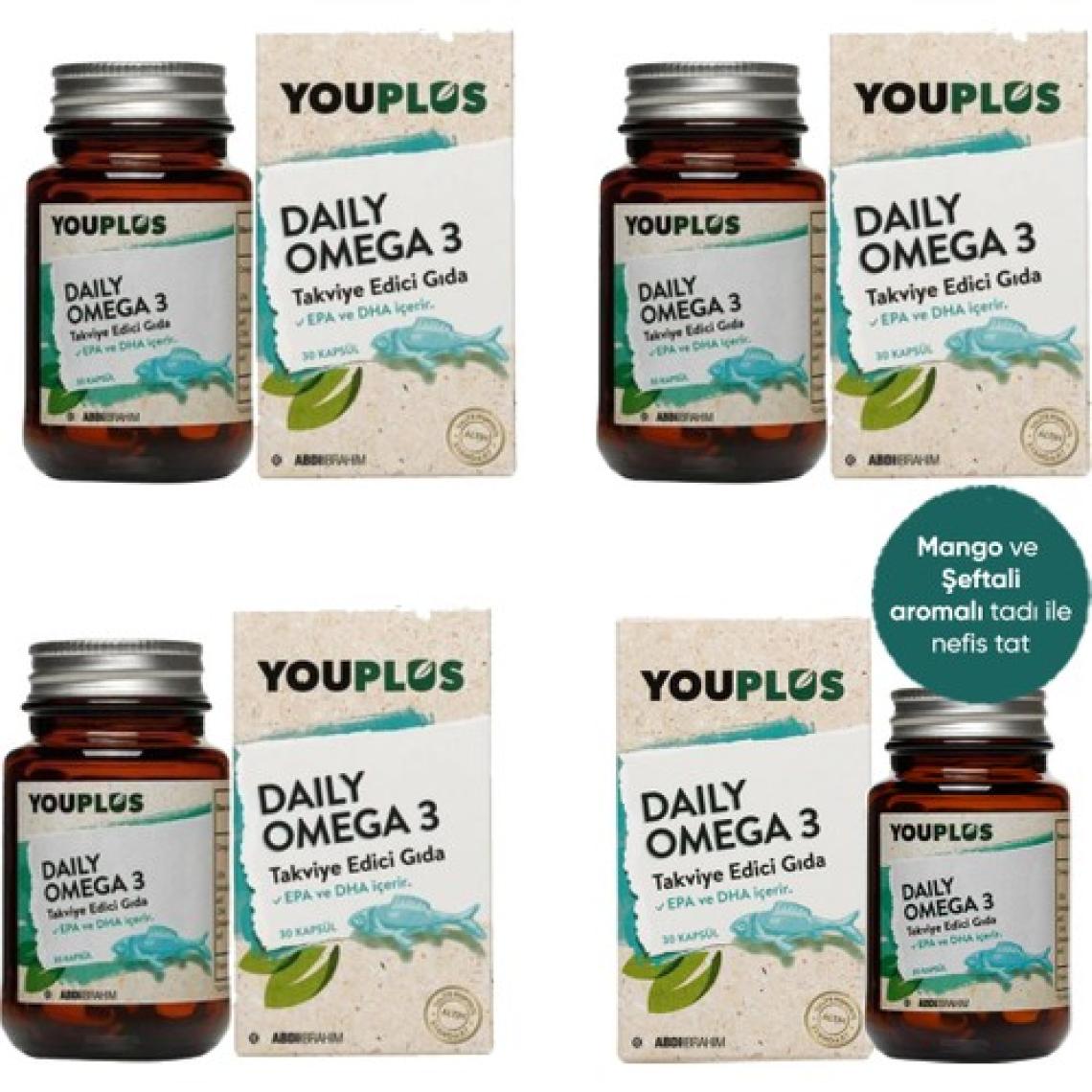 Youplus Daily Omega-3 30 Kapsül 4 Adet - Abdi İbrahim