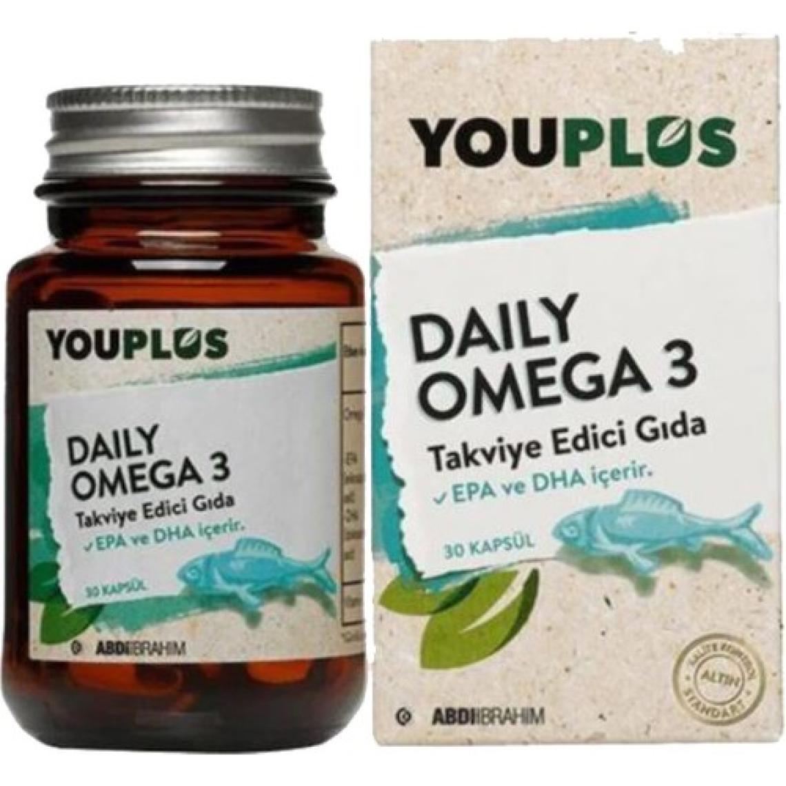 Youplus Daily Omega-3 30 Kapsül 4 Adet - Abdi İbrahim
