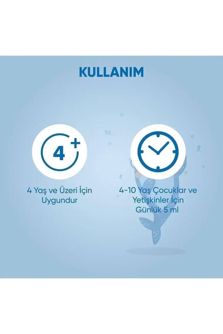 Voop Çocuklara Özel Omega 3 Balık Yağ Portakal Aromalı Şurup | Yüksek EPA & DHA Kaynağı  - 150 ml
