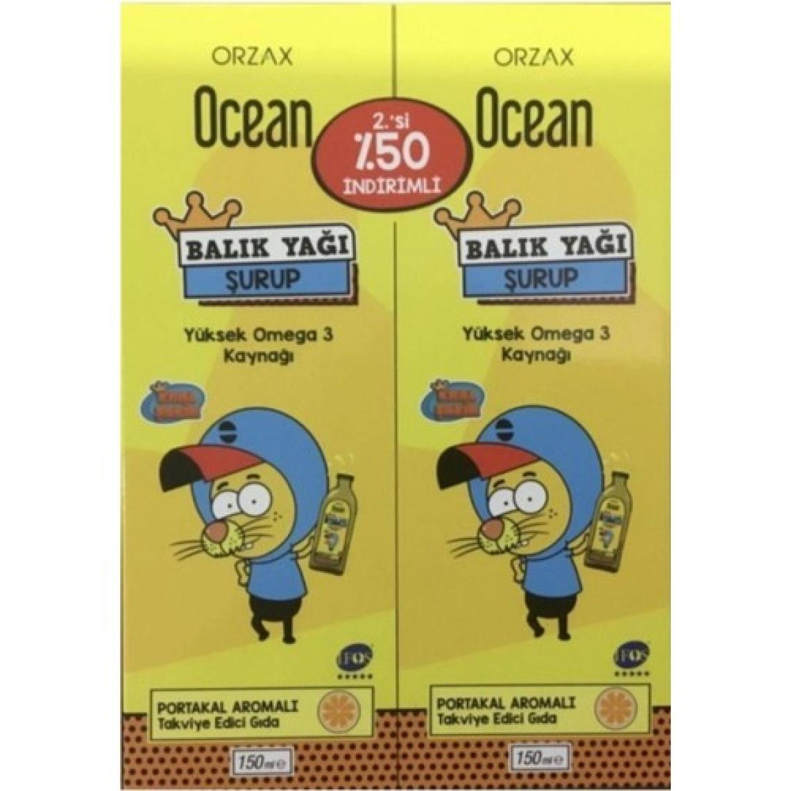 Ocean Balık Yağı Şurup Portakal 2.Si 50 150ml+150ml