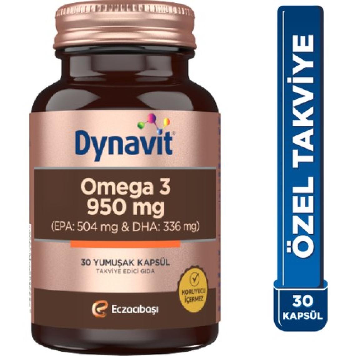 Dynavit Omega 3 950 Mg 30 Yumuşak Kapsül - Yüksek Epa Ve Dha