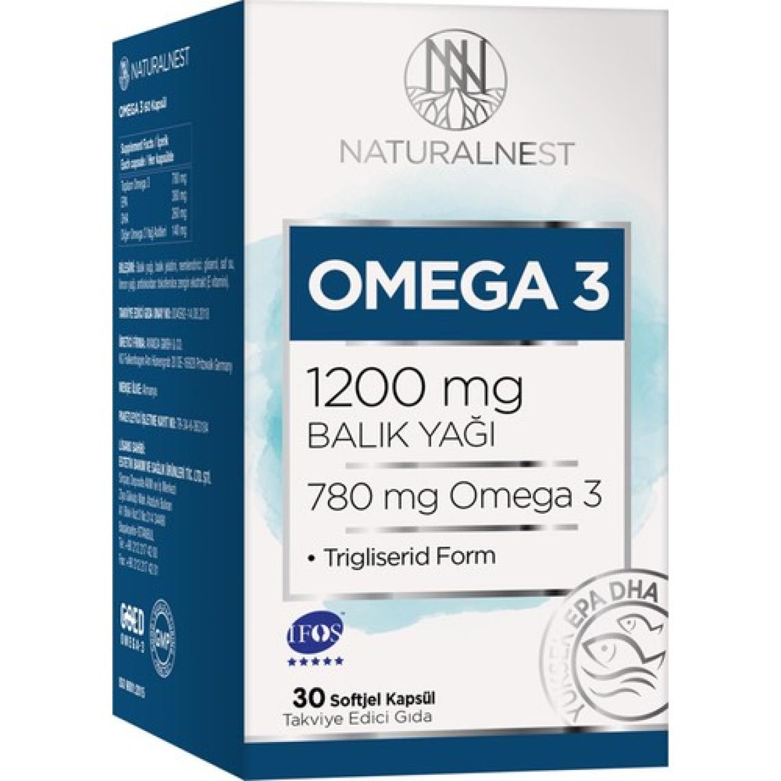Naturalnest Omega 3 1200 Mg Balık Yağı 30 Kapsül