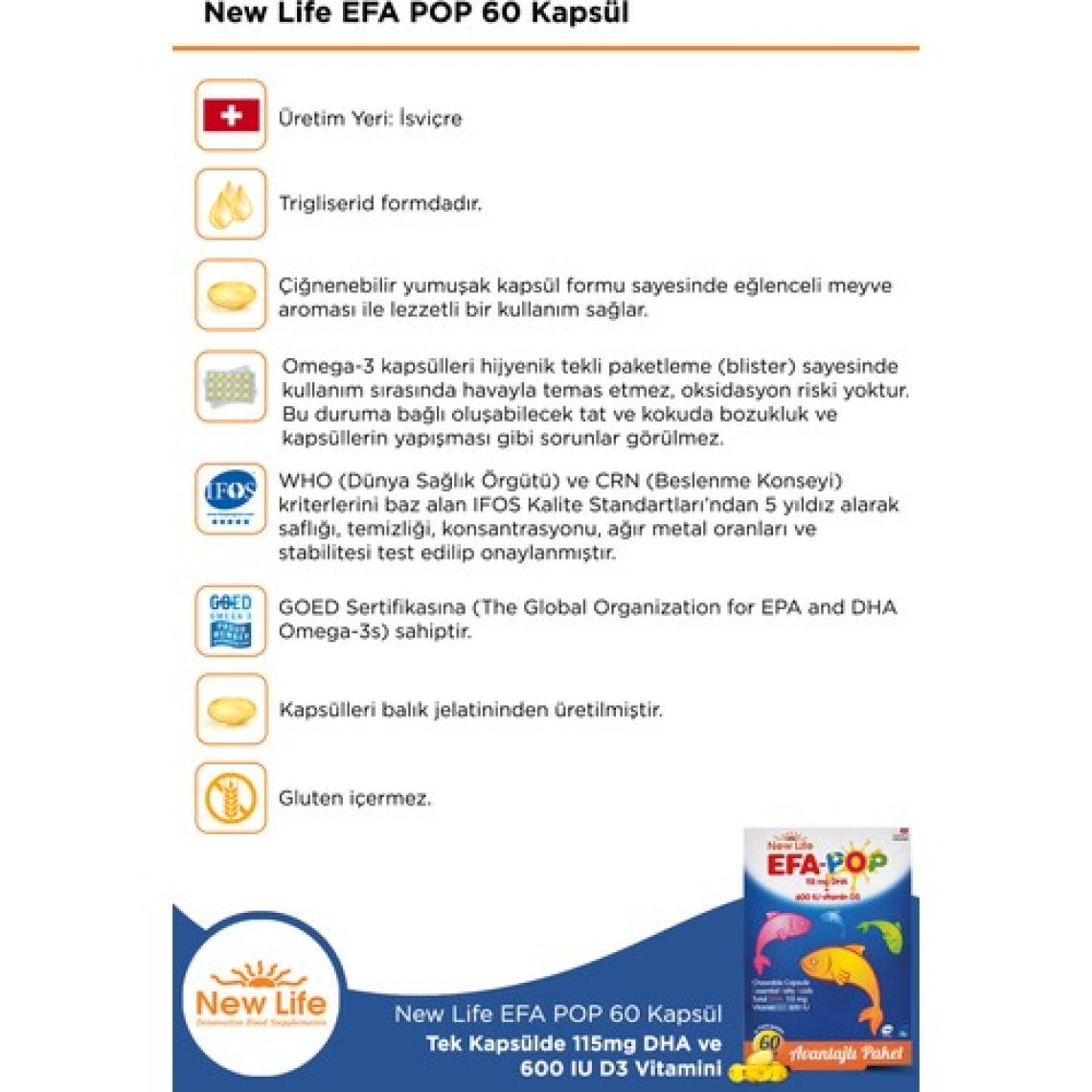 New Life Efa Pop 60 Kapsül