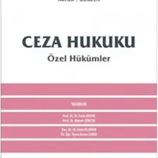 Ceza Hukuku Özel Hükümler
