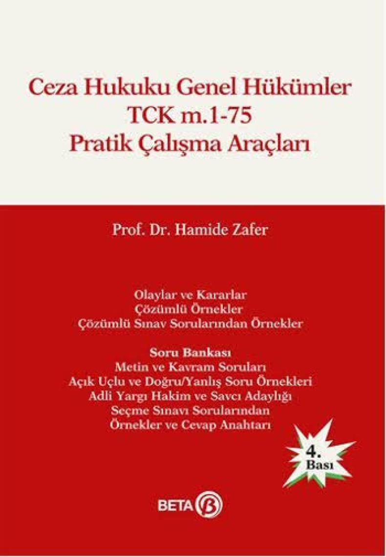 Ceza Hukuku Genel Hükümler TCK M-1-75