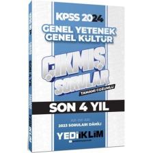 Yediiklim Yayınları 2024 KPSS Lisans Genel Yetenek Genel Kültür Son 4 Yıl Tamamı Çözümlü Çıkmış Sorular