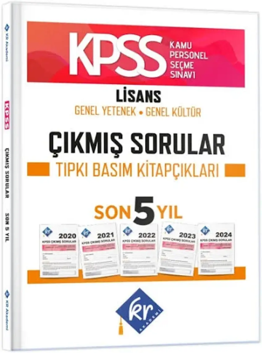 Kr Akademi Yayınları KPSS Genel Yetenek Genel Kültür Çıkmış Sorular Son 5 Yıl Tıpkı Basım Fasikülleri