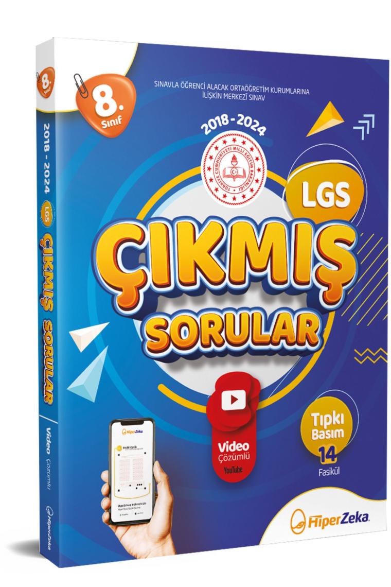 Hiper Zeka Yayınları 8. Sınıf LGS 2018 - 2023 Çıkmış Sorular