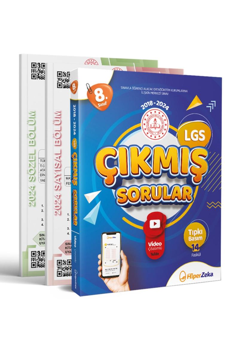 Hiper Zeka Yayınları 8. Sınıf LGS 2018 - 2023 Çıkmış Sorular