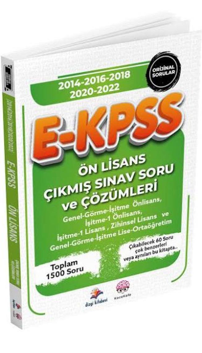 Dizgi Kitap E-KPSS Ön Lisans Çıkmış Sınav Soru ve Çözümleri