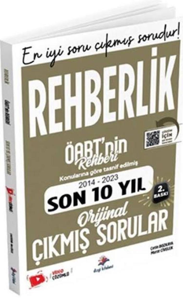 Dizgi Kitap KPSS ÖABT Rehberlik Konularına Göre Tasnif Edilmiş Son 10 Yıl Orijinal Video Çözümlü Çıkmış Sınav Soruları