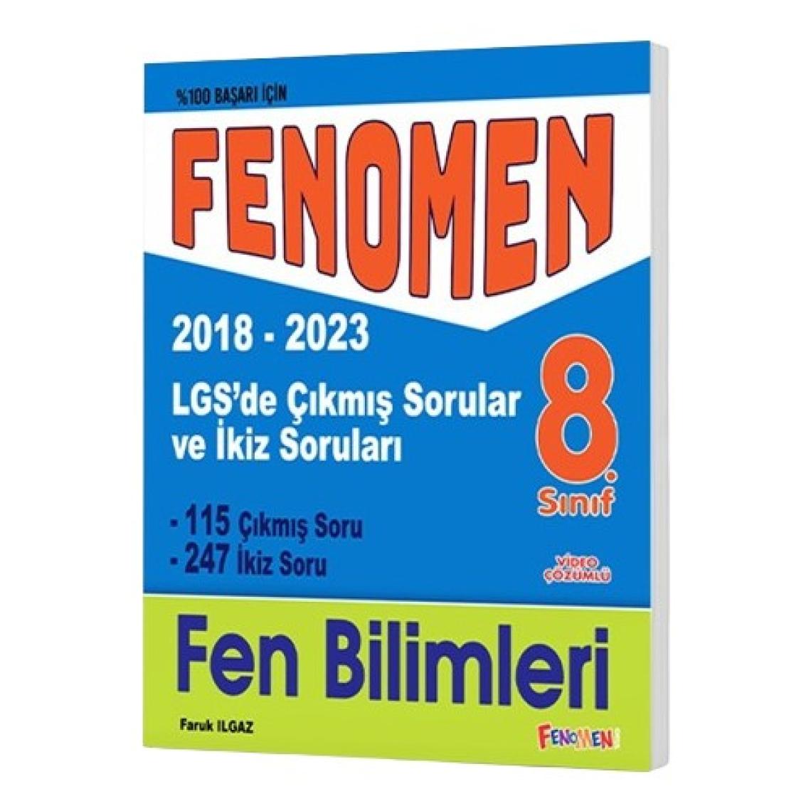 Fenomen Yayınları LGS Fen Bilimleri Çıkmıs Sorular ve İkiz Soruları 2018 - 2023