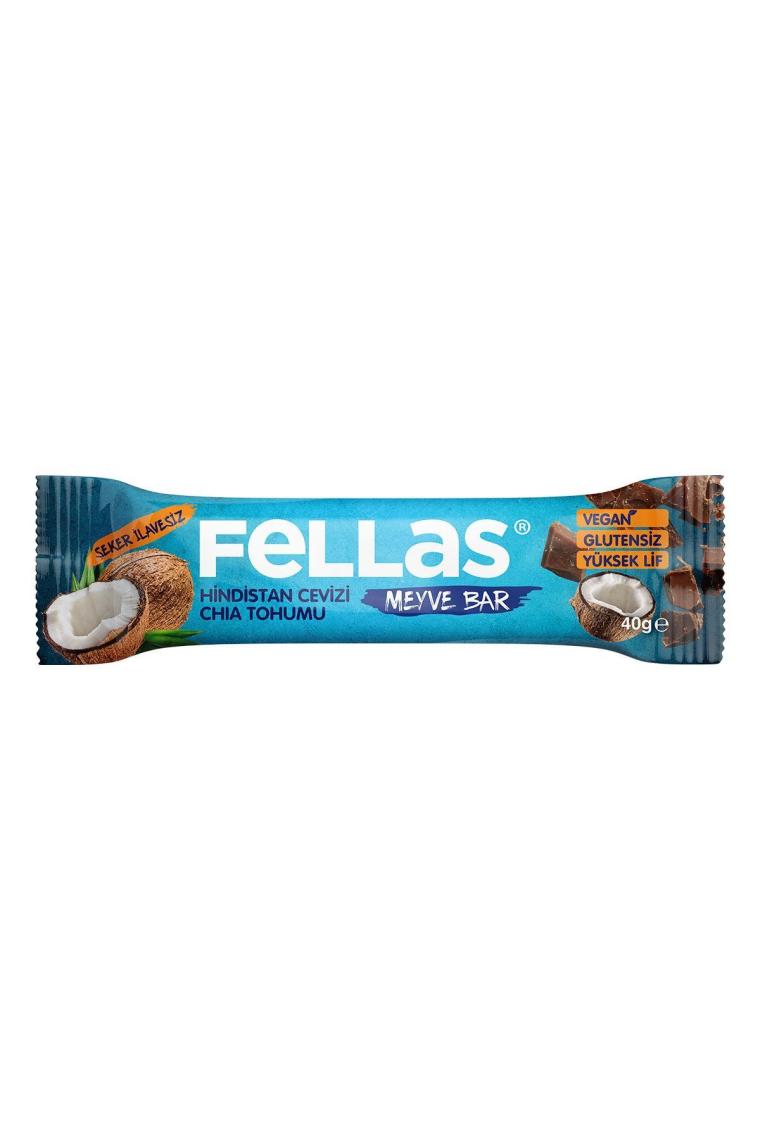 Meyve Bar - Chialı ve Hindistan Cevizli 40 gr x 12 Adet
