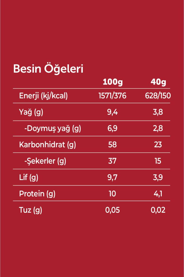 Meyve Bar - Chialı ve Hindistan Cevizli 40 gr x 12 Adet