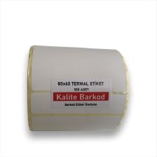 Kalite Barkod 80x60 Termal Etiket Rulo Barkod Etiketi