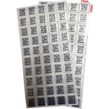 Dijital Barkod Karekod Baskılı Etiket Sayı Etiketi Silver Mat Demirbaş Etiketi 100 Adet