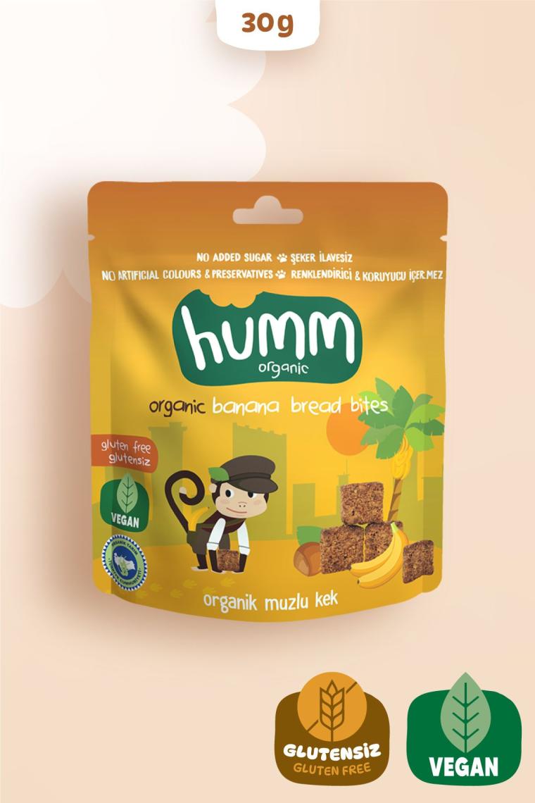 Organik Glutensiz Vegan Muzlu Kek - 30g