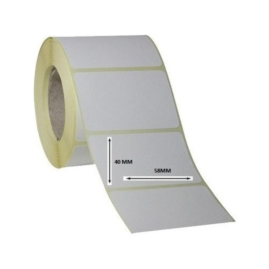 Barkoddeha 40X58 TERAZİ TERMAL ETİKETİ 10 ADET RULO 5000 ETİKET (500LÜ SARIM)