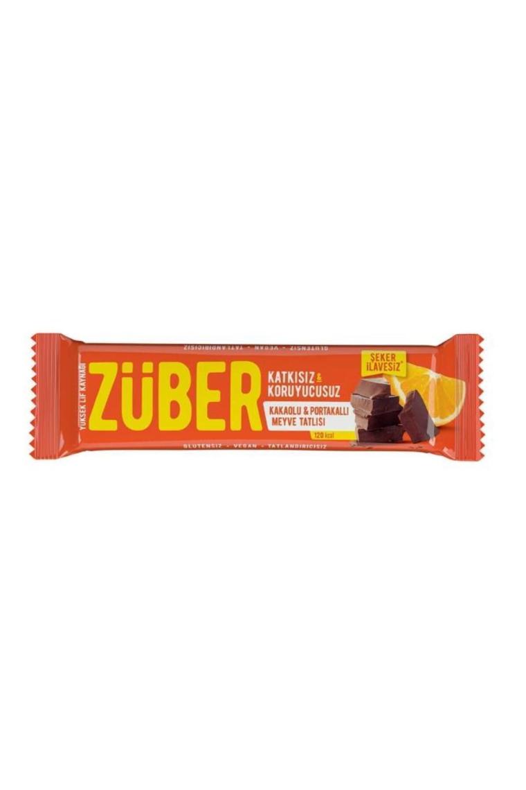 Züber Portakallı & Kakaolu Meyve Barı 12x40 gr