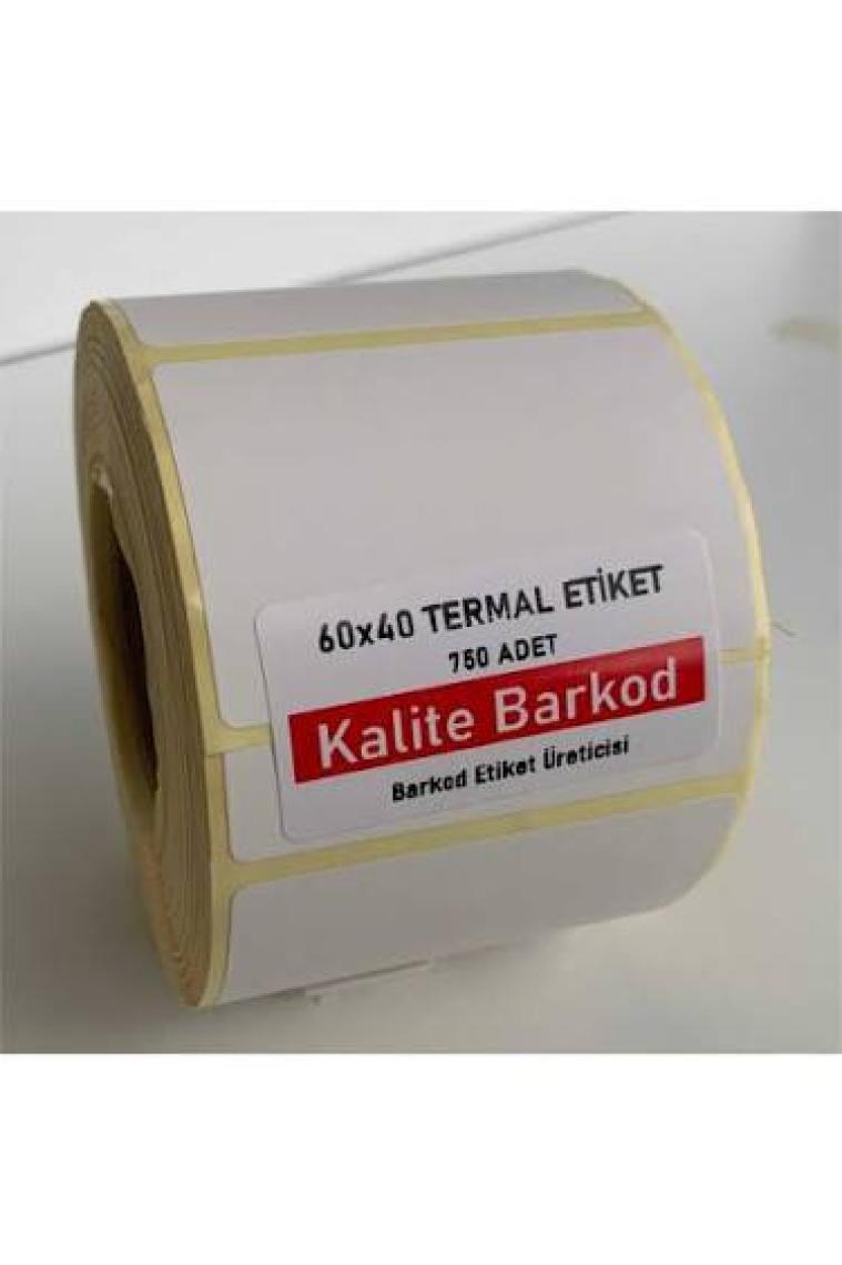 Kalite Barkod 60X40 Termal Etiket Rulo Etiket