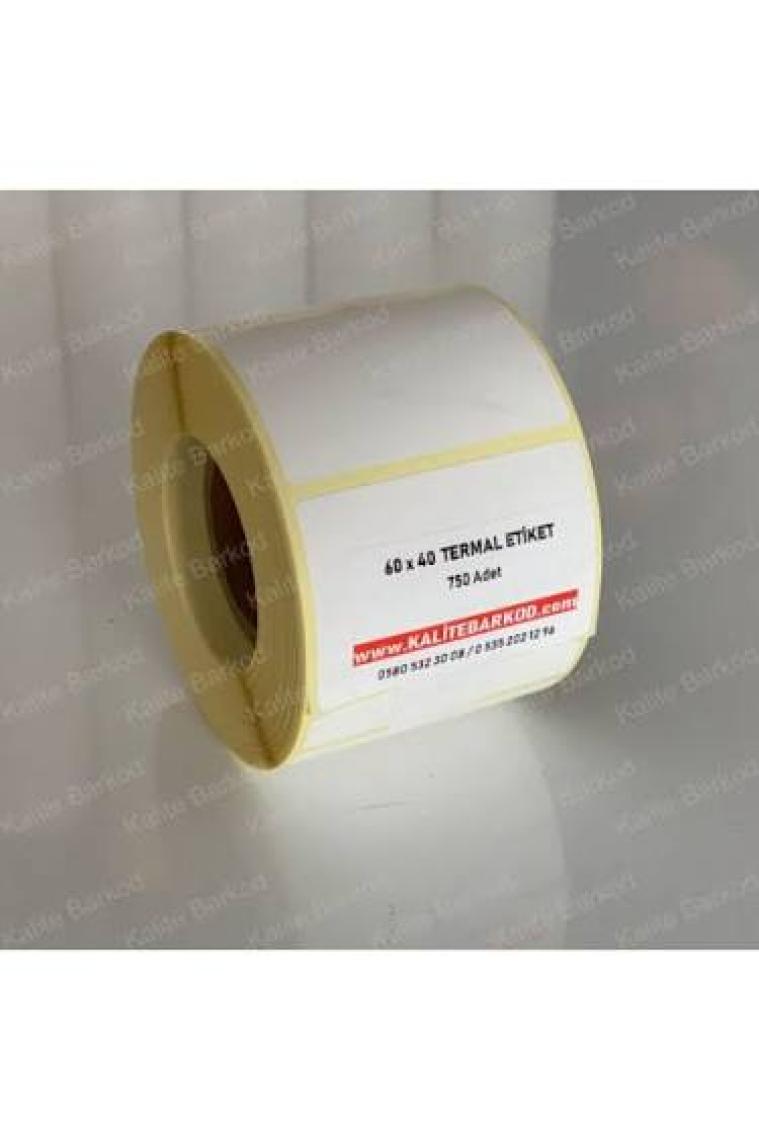Kalite Barkod 60X40 Termal Etiket Rulo Etiket