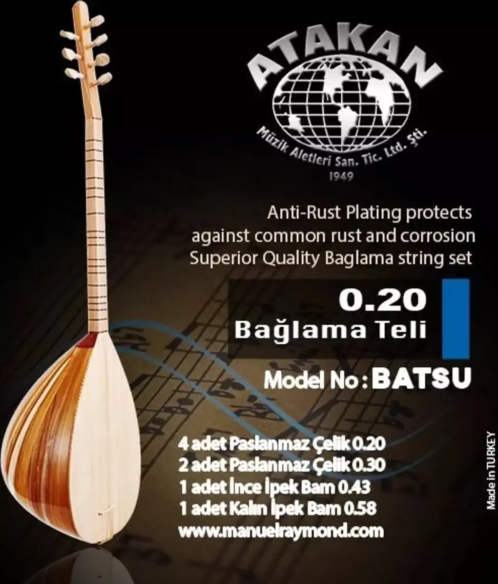 Bağlama Tel Takım 0.20 BATSU