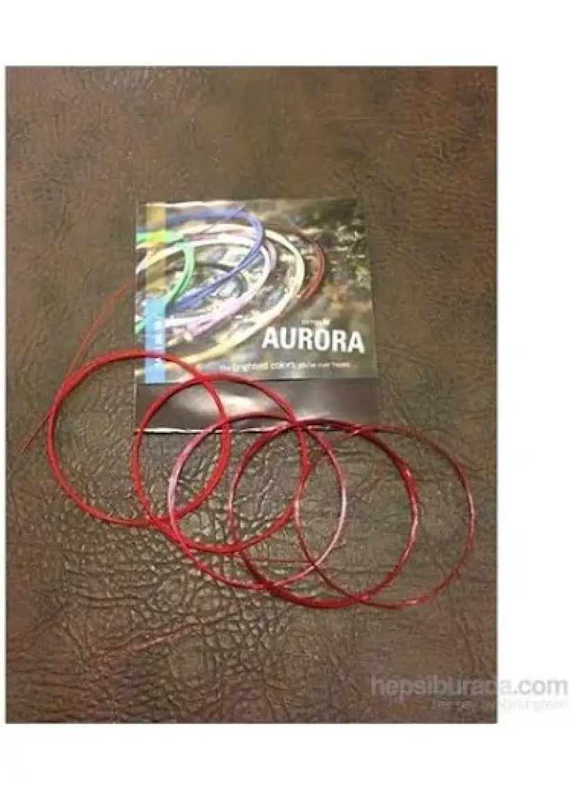 Aurora Kırmızı Saz Teli 0,20 Uzun Sap
