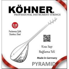 Köhner Pyramid Saz Teli 0.18 Kısa Sap Bağlama Teli
