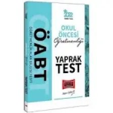 Yargı Yayınevi 2022 ÖABT Okul Öncesi Öğretmenliği Yaprak Test