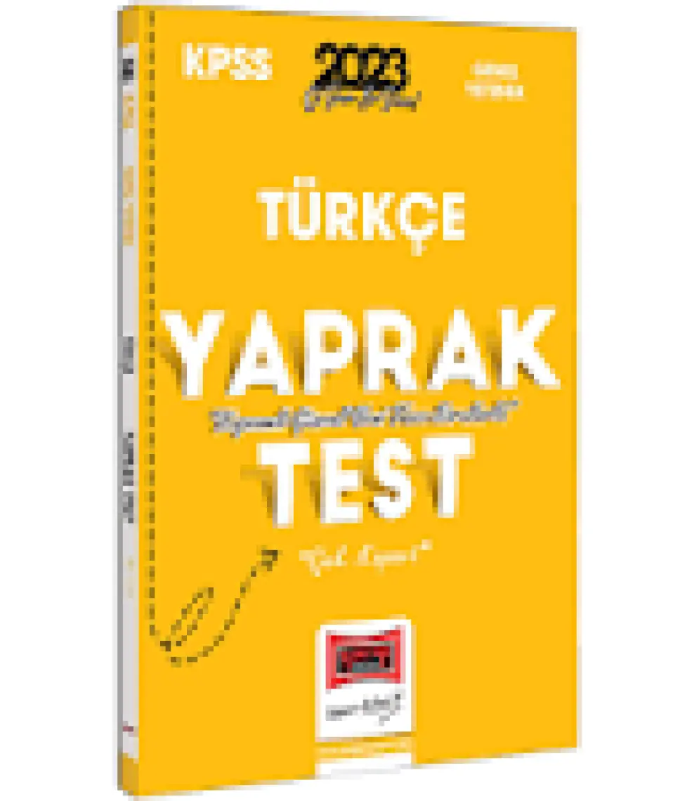 Yargı Yayınevi 2023 KPSS Türkçe Çek Kopart Yaprak Test