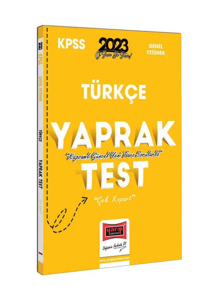Yargı Yayınevi 2023 KPSS Türkçe Çek Kopart Yaprak Test