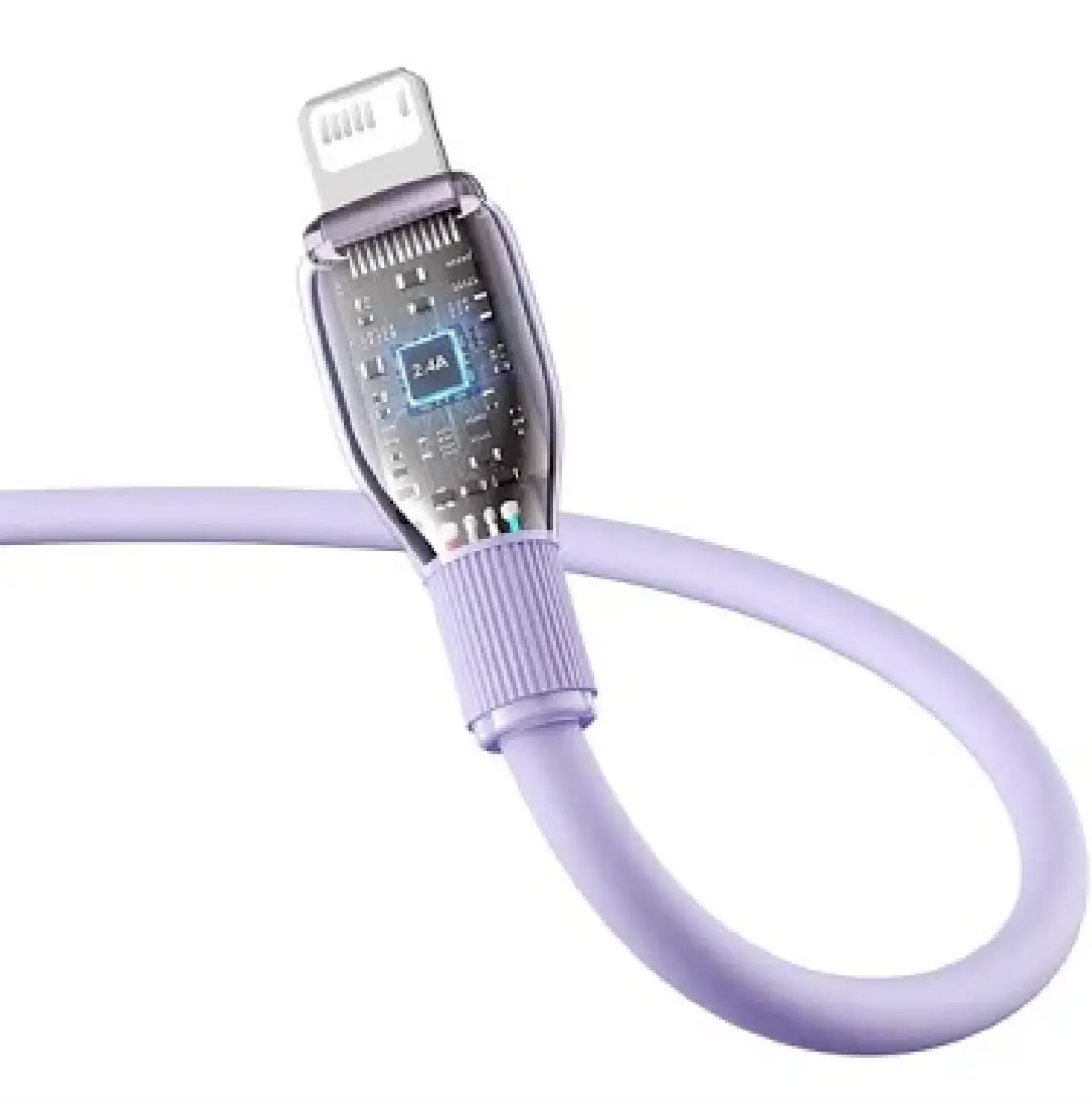 Baseus Pudding Usb-A Light 2.4A Kablo 1.2m Mor (P10355700511-00)