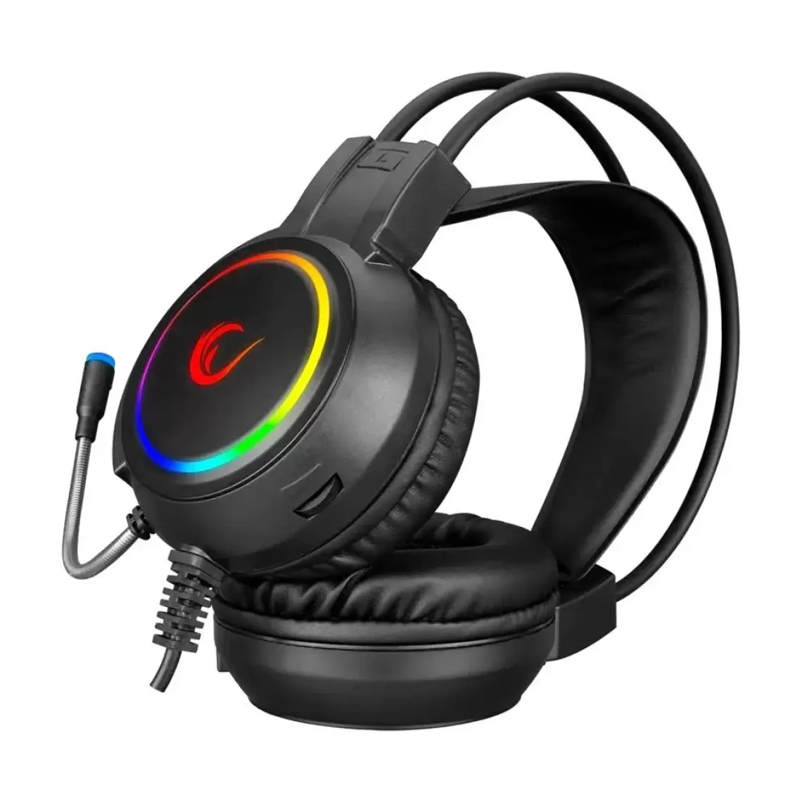 Rampage KM-404 Argentı Rainbow Aydınlatmalı Gaming Q Klavye + Kulaklık + Mouse +