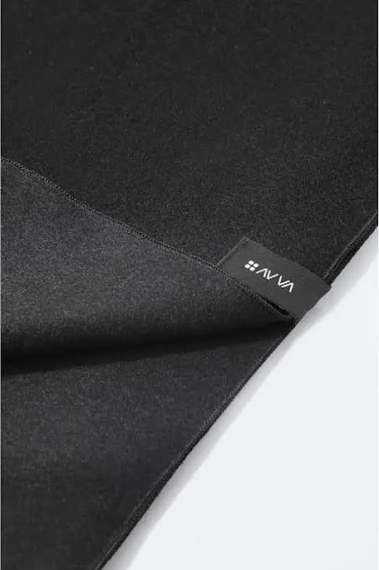 AVVA Erkek Siyah Viskon Karışımlı Püsküllü Şal B009401