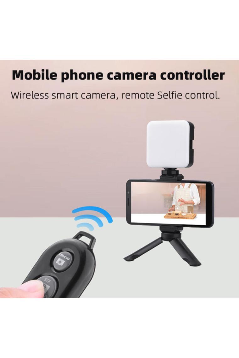 Hobimtek Profesyonel Vlogging Seti Video Kiti Tripod Mikrofon LED Işık Telefon Tutucu Kumandalı Selfie Vlog Tiktok Youtube