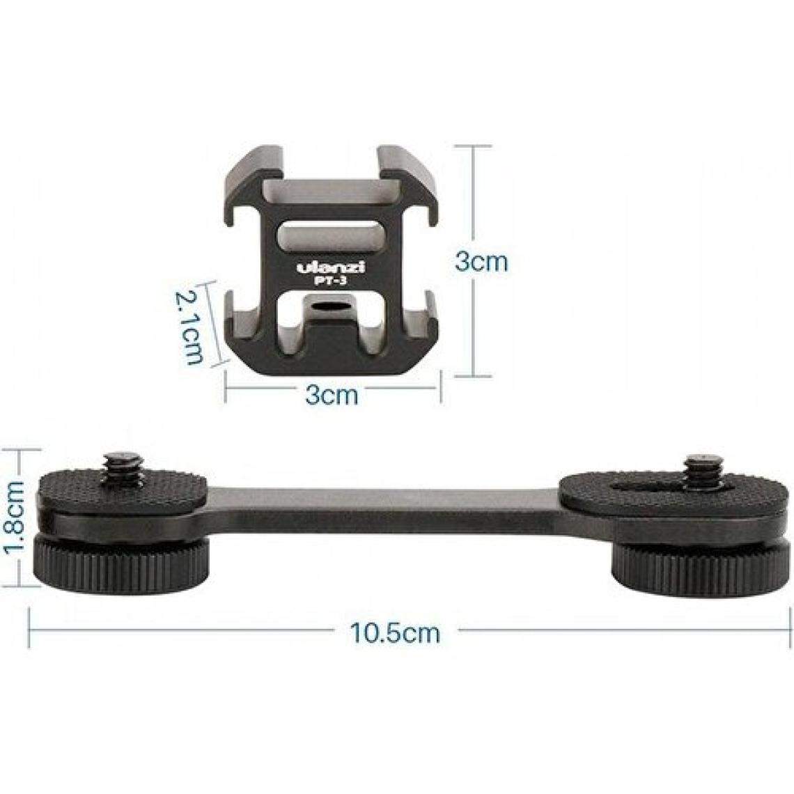Ulanzi Pt-3 3'lü Gimbal Hot Shoe Bağlantı Aparatı