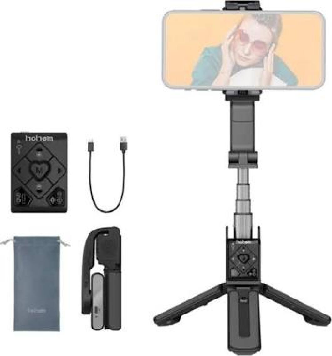 Hohem Isteady Q Cep Telefonları Için Uzatılabilir Çubuklu Stabilizer Gimbal
